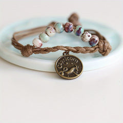 12 Constellation Retro Bracelet for Men