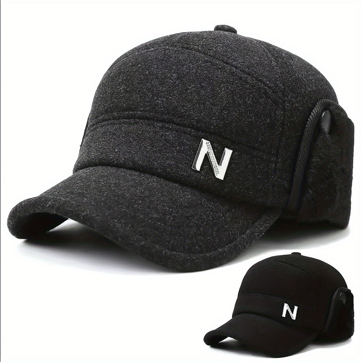 Winter Cap With Earflap Outdoor Snapback Warm Flat Top Military Hats Sun Protect