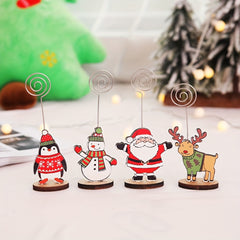 Christmas Wooden Small Ornaments Desktop Decorations Delicate Mini Decor
