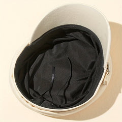 Y2K Retro Navy Newsboy Hat Women's Octagonal Cap