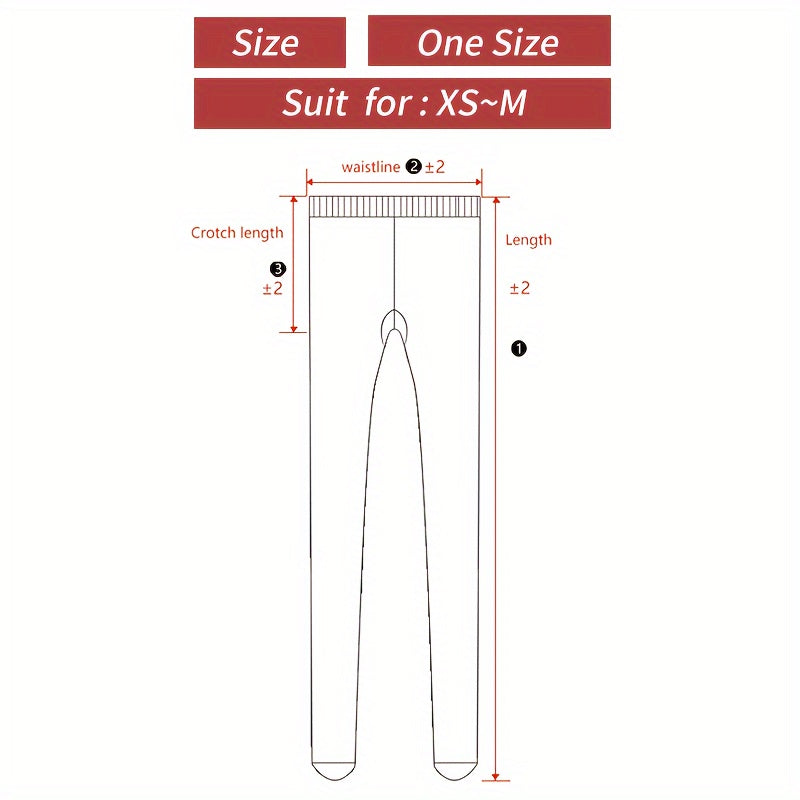 Plush Lined Winter Tights for Women