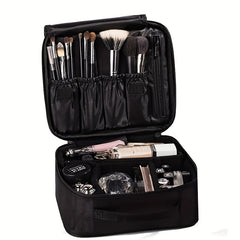 Portable Travel Cosmetic Bag Makeup Brush Organizer Bag Large Capacity