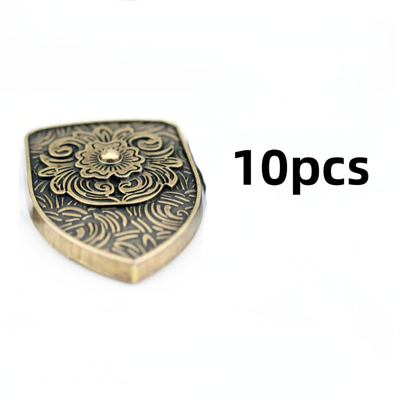 10pcs Grass Shield Decorative Buttons
