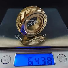Golden T Adapter Ring Fidget Spinner for Stress Relief Durable Metal