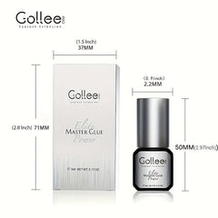 GOLLEE Eyelash Extension Glue Strong Adhesive 0.5 Sec Dry Time 8 Weeks Retention