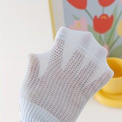 5 Pairs Heart Print Socks Crew Short Stockings for Women