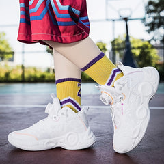 Boys' High Top Basketball Shoes Lightweight & Breathable