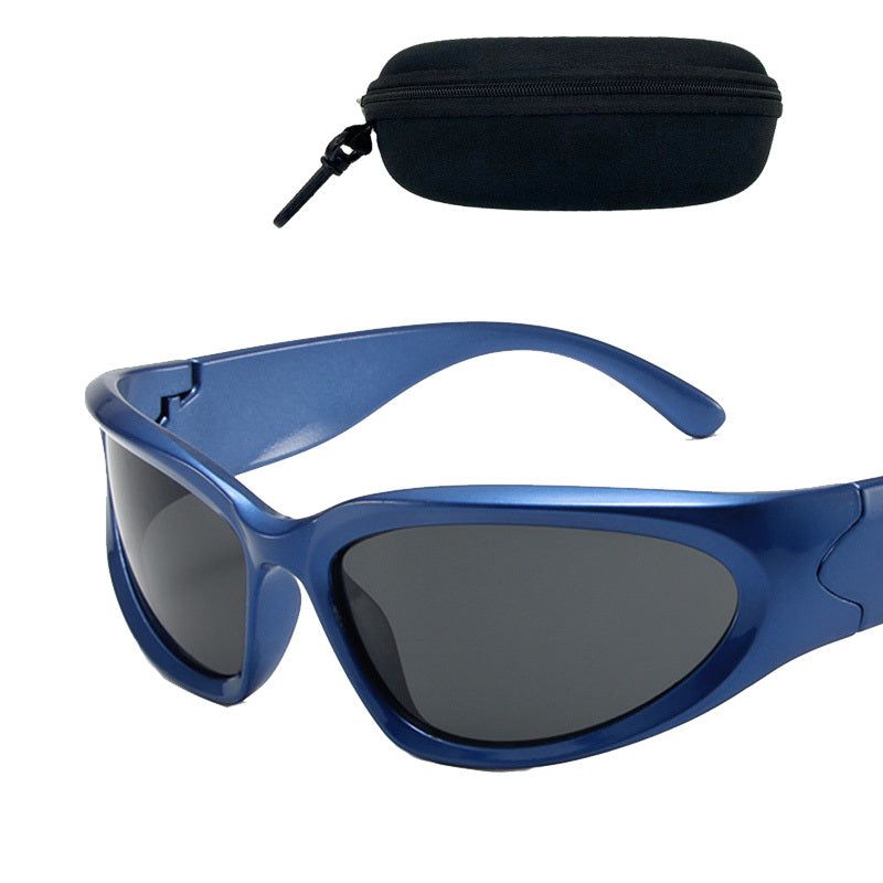 Irregular Frame Sports Sunglasses UV Protection