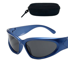 Irregular Frame Sports Sunglasses UV Protection