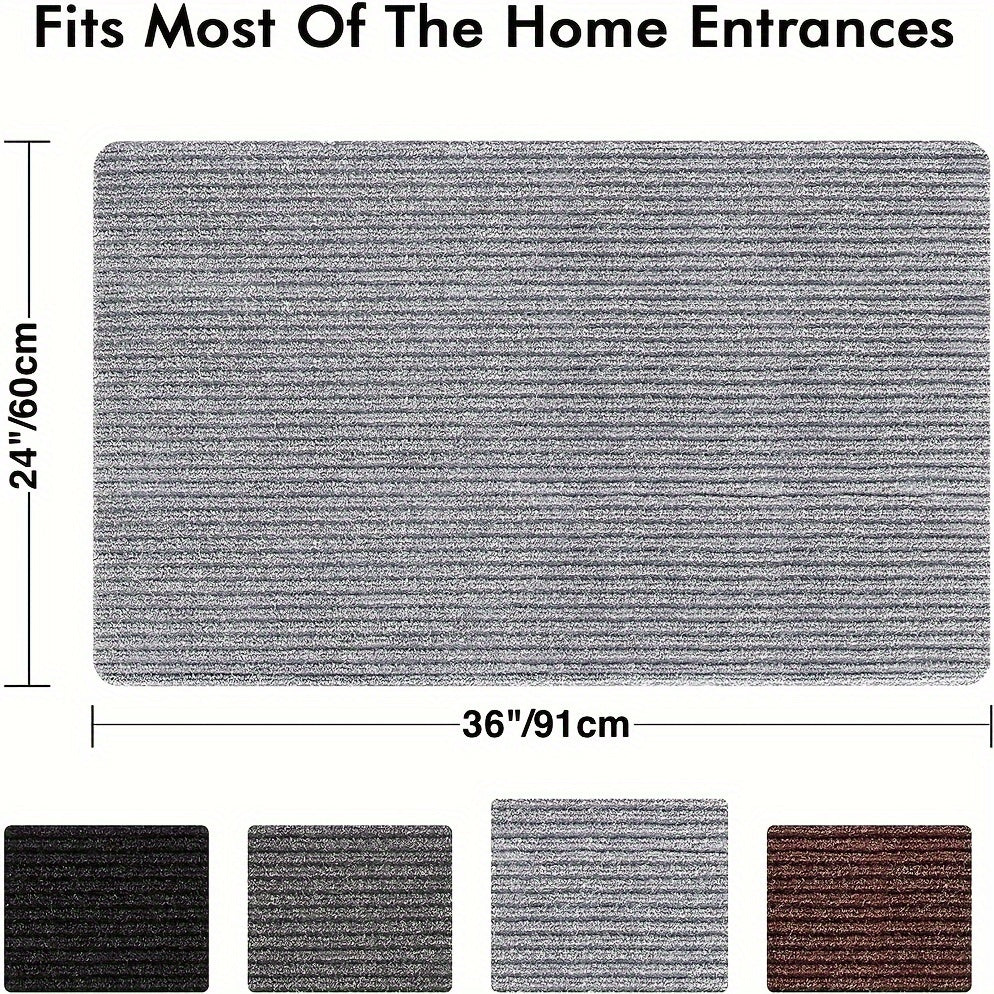 Durable Indoor Door Mat Self-adhesive Stair Floor Mat Carpet Non-slip Absorbent