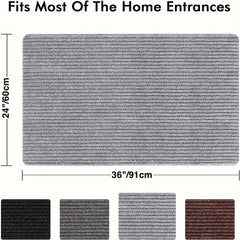 Durable Indoor Door Mat Self-adhesive Stair Floor Mat Carpet Non-slip Absorbent
