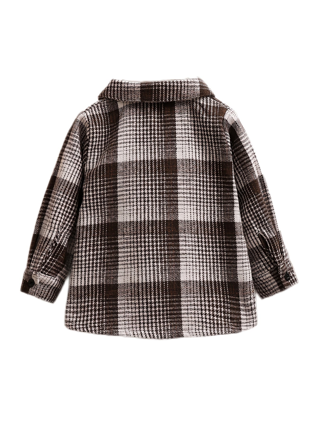 Toddler Plaid Flannel Shirt Long Sleeve Casual Fall Winter Coat Top