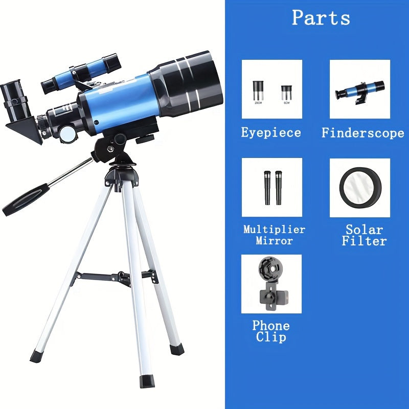 Portable 30070 Telescope 150x Magnification 70mm