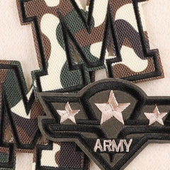 5pcs Men's Camouflage Patch Embroidered Badge DIY Brooch Costume Decoration