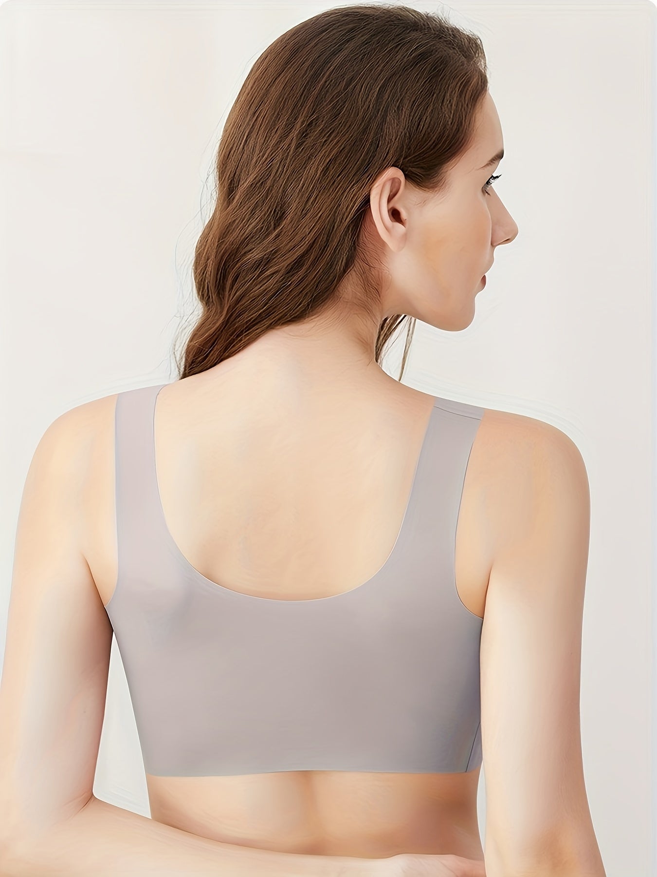 Front Buckle Push Up Bra Wireless Comfort Breathable Lingerie