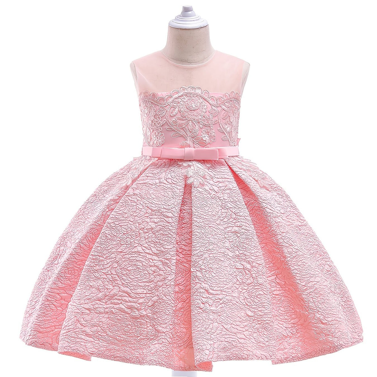 Embroidered Flower Girl Princess Dress for Party, Wedding, Performance
