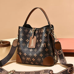 Checkered Pattern Shoulder Bag Vintage Style Crossbody Bag
