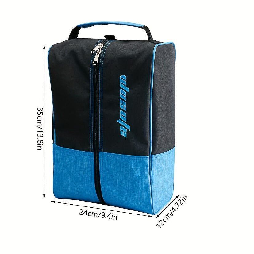 Colorblock Shoes Bag Zipper Travel Organizer