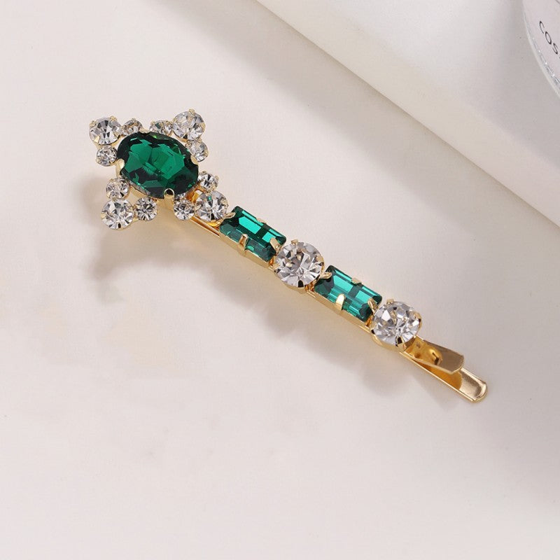 Shining Rhinestone Hair Clip Non Slip Hair Accessory