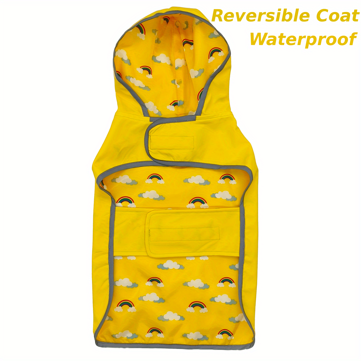 Double Layer Yellow Dog Raincoat - Keep Your Pup Dry & Stylish