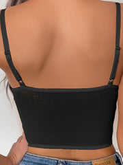 Floral Lace Cami Shaping Top V Neck Slimming Underwear