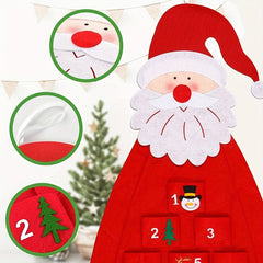 Christmas Tree Countdown Felt Decorative Pendant