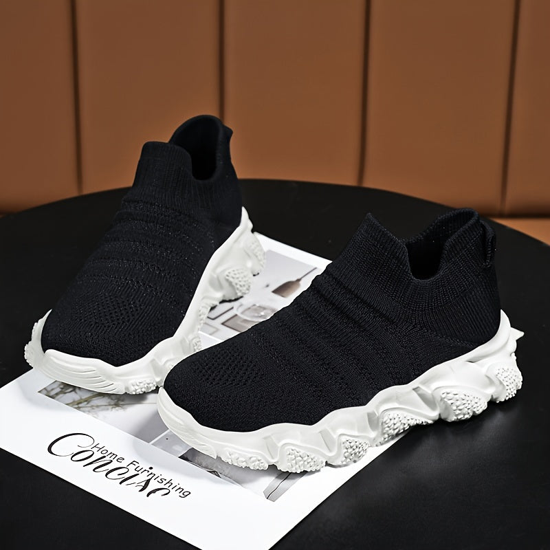 Boy's Slip On Sock Shoes Breathable Knit Sneakers