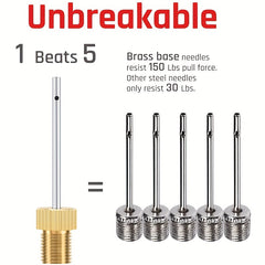 8pcs Brass Ball Pump Needles Heavy Duty Air Pump Needles For Balls