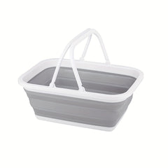 Plastic Foldable Storage Basket Portable Shopping Basket 8L