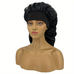 Silky Long Bonnet For Sleeping Solid Night Cap For Women