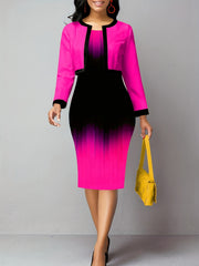 Two Piece Dress Set Jacket & Bodycon Tank Dress Women's Clothing