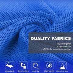 2pcs Cooling Hoodie Towels UV Protection Quick Drying Neck Face Head & Shoulder