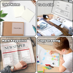 900pcs Transparent Sticky Notes 18 Pack Clear Self Adhesive Sticky Notes
