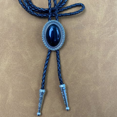 Bolo Tie Unisex Cowboy Leather Necktie Necklace Costume Accessories