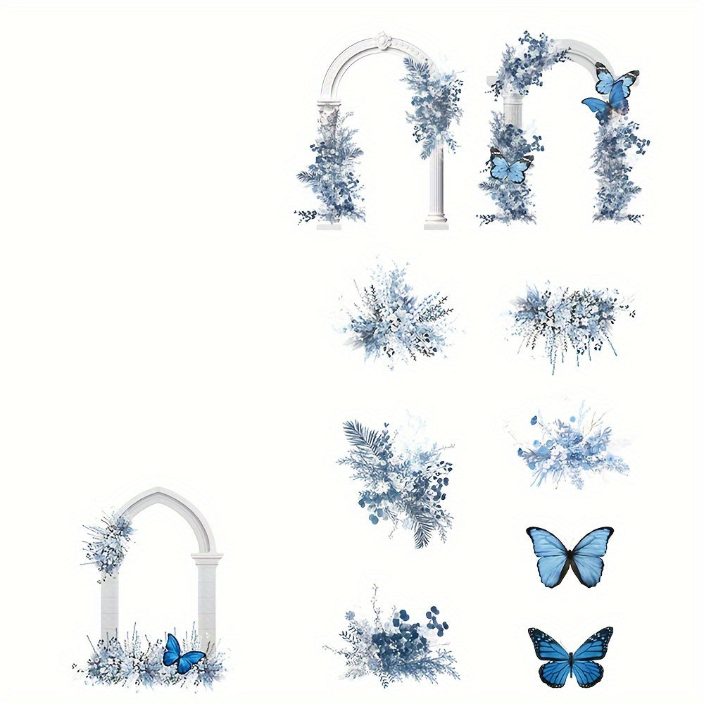20pcs Literary Flower Arch Sticker Pack