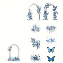 20pcs Literary Flower Arch Sticker Pack