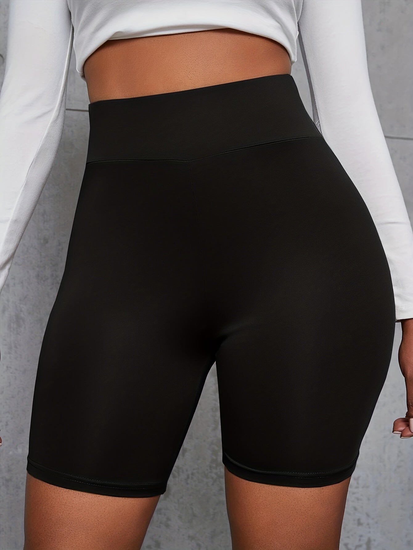  Women's High Rise Stretch Fitness Shorts