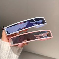 Y2K Wrap Around Sunglasses Star Decor UV400