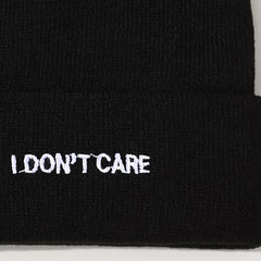 Embroidery I DON'T CARE Knit Hat Beanie Hat Cap