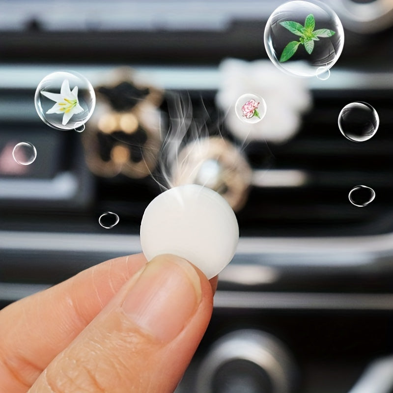4pcs Car Fragrance Tablets Air Freshener Car Air Vent Perfume Car Accessories