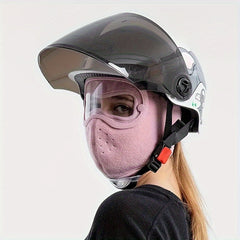 Warm Face Mask Polar Fleece Windproof Goggles Anti-fog Mas