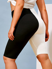  High Rise Skinny Biker Shorts