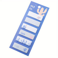 1pc Cactus Theme Sticky Notes Creative And Colorful Memo Sticky Notes