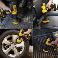 3pcs Power Scrubber Brush Set for Showers Tubs Bathroom Tile Grout