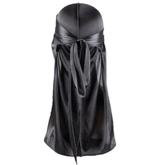 4pcs Silk Like Durags Satin Long Tail Head Wraps Silky Bandana