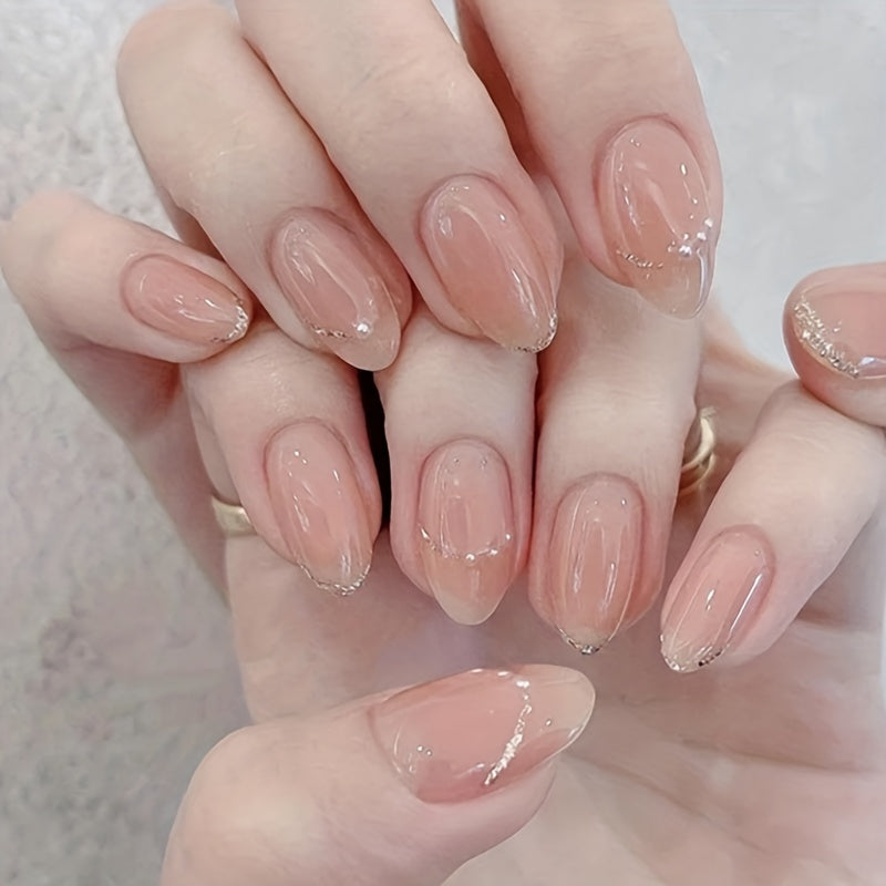 100pcs Soft Gel Nail Tips Almond Shaped False Nail Tips For Nail Extension