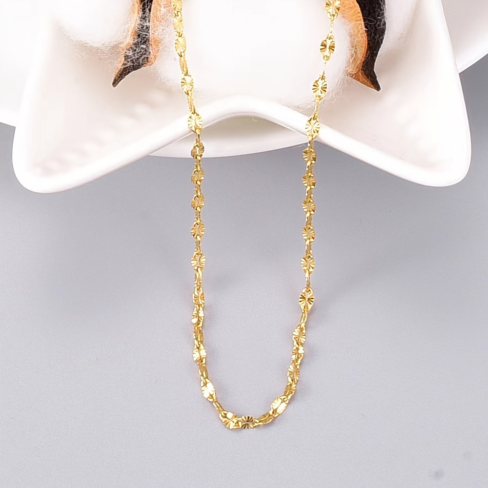 Golden Lips Chain Stainless Steel Men's Clavicle Chain