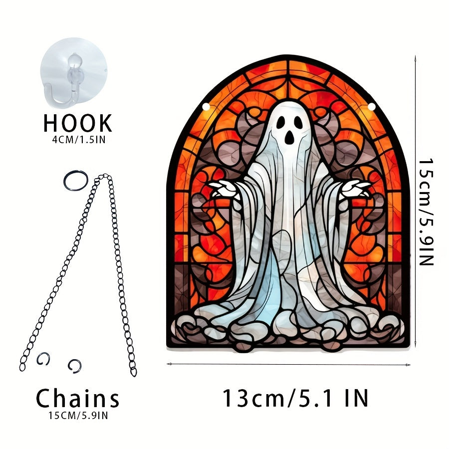 Acrylic Alien Halloween Horror Ghost Window Wall Decoration