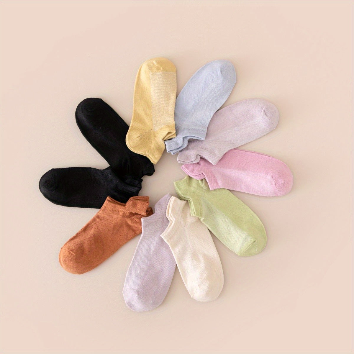10 Pairs Women's Ankle Socks Soft & Lightweight Low Cut Stockings