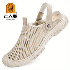 Men's Breathable Mesh Sandals Durable Non Slip Casual Shoes - Outdoor